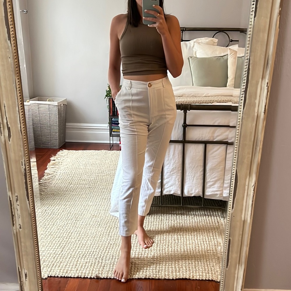 ASOS Linen Pants in White